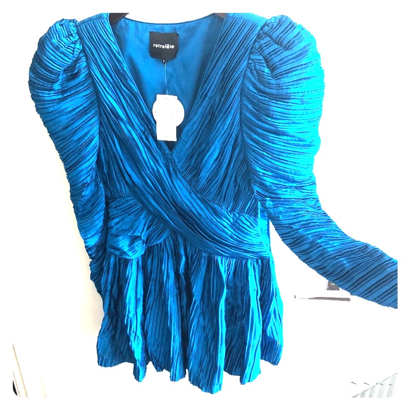 Gorgeous Teal Retrofte Dress New W/Tags